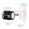 Luxrite 3 Inch LED Recessed Light 5CCT 2700K-5000K 15W 1000LM Dimmable ETL IC Rated Interchangeable Trim LR25100 LR25102-1PK - alternate 2